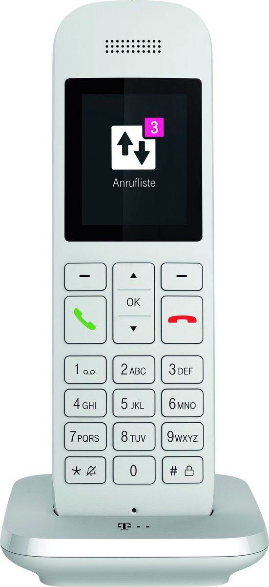 Telekom Speedphone 12 DECT-Telefon (Mobilteile: 1, LAN (Ethernet), mit HD Voice, Multifunktionstaste 5 cm Farbdisplay)