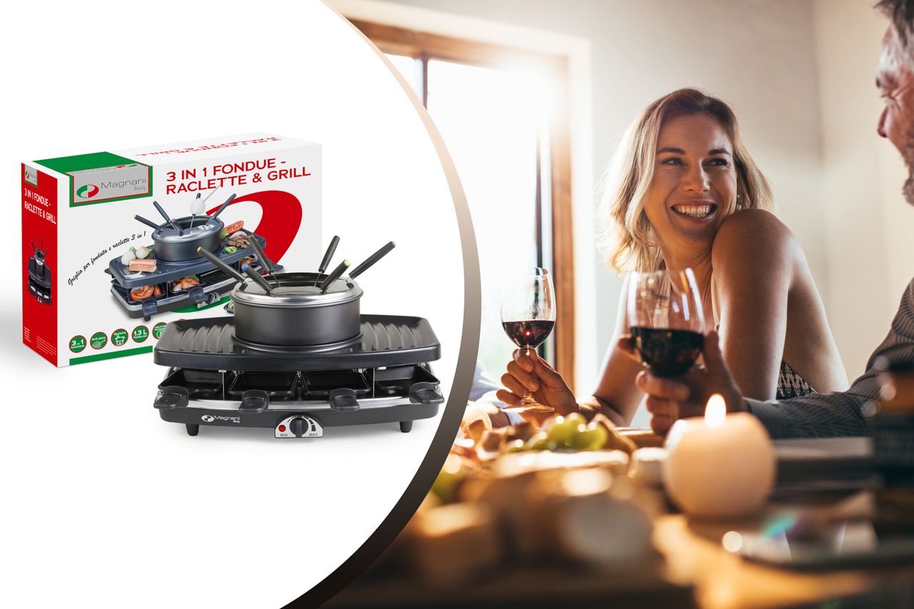 Magnani 3-in-1-Raclette-Set