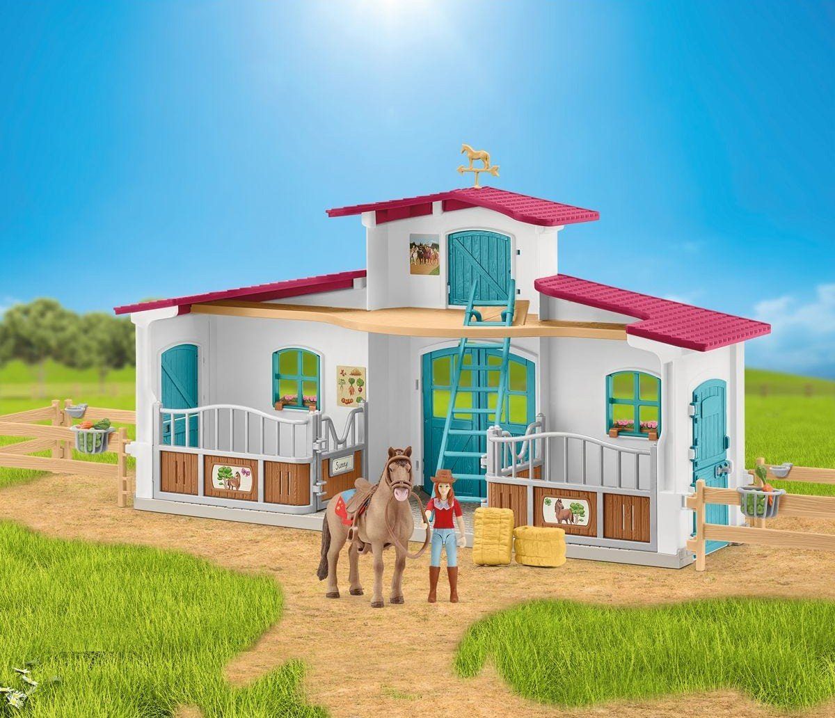 Sarcia.eu Spielfigur Schleich Horse Club - Pferdesportzentrum + Zubehör, ab 5 Jahren