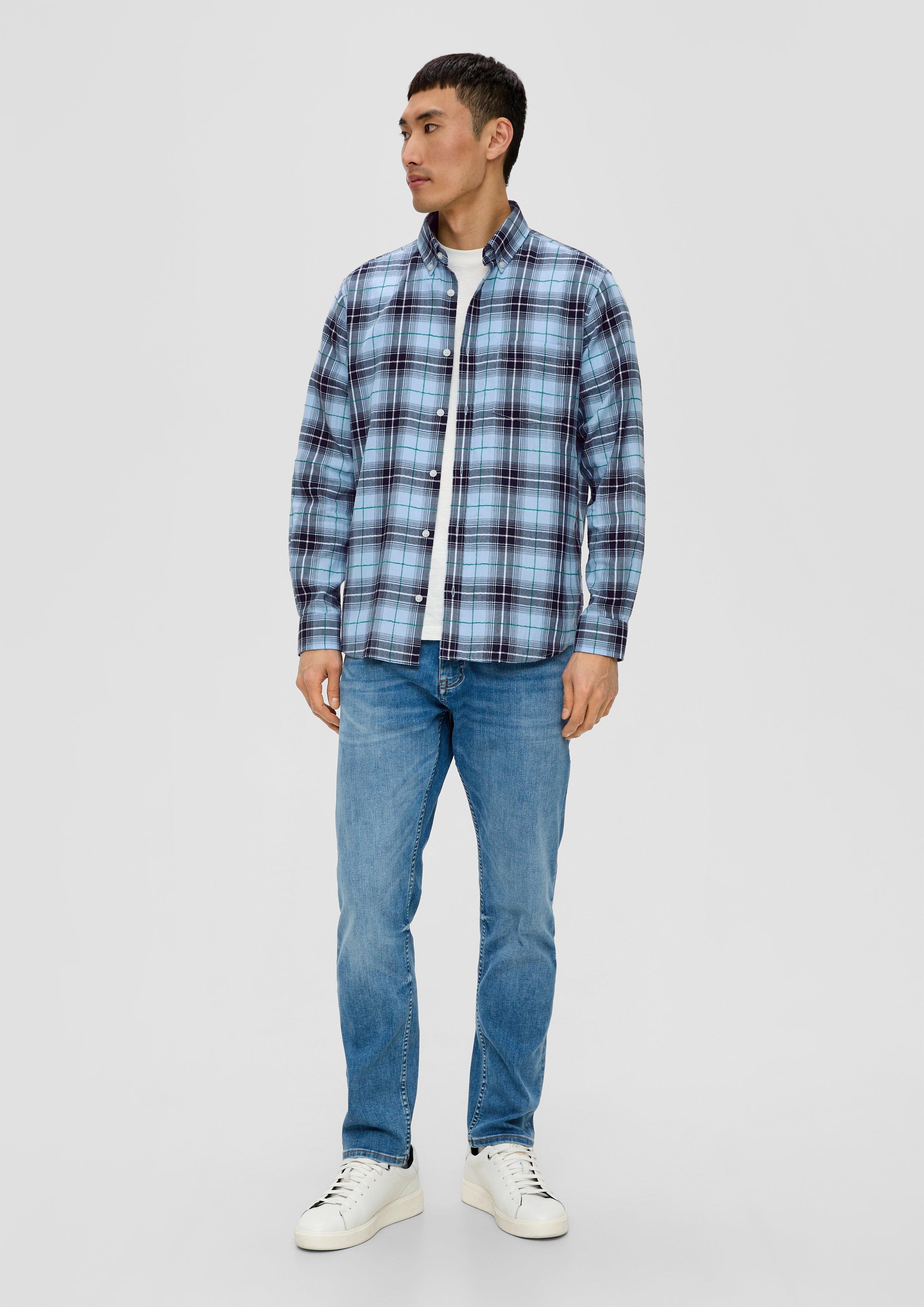 Regular: Langarmhemd mit Button-down-Kragen  2140654-50N1