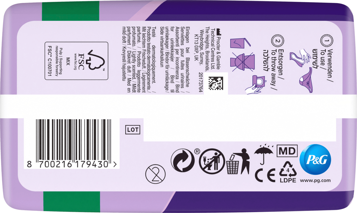 discreet Einlagen Inkontinenz Normal Big Pack, 30 St