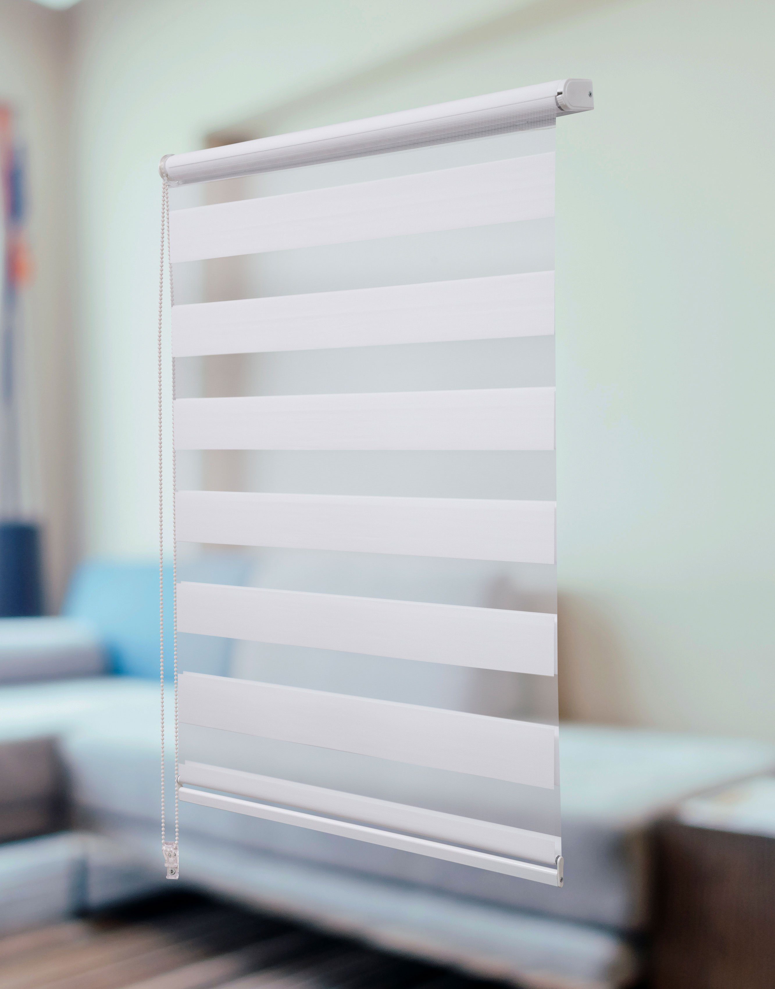 Doppelrollo Doppelrollo Klemmfix Rollo ohne Bohren Duo rollo, Plisseeonline, blickdicht, Klemmträger Montage am Fensterrahmen, Kelmmträger, Klemmfix ohne Bohren, Alle Teile aus Aluminium Kein Plastik