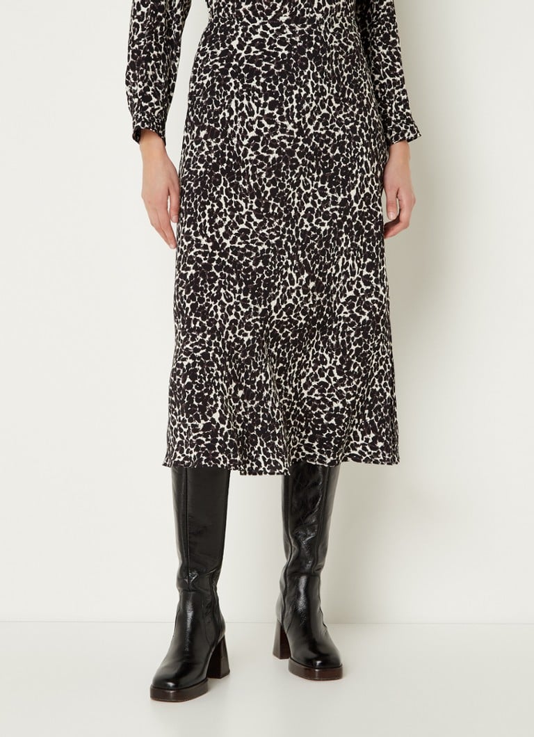 Whistles  ShadowLeopardBiasCutSkirt