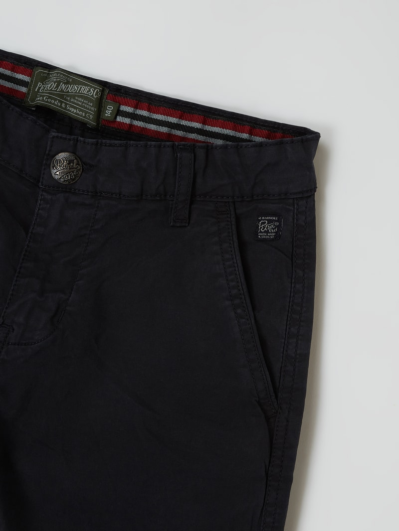 Chino mit Stretch-Anteil in marineblau