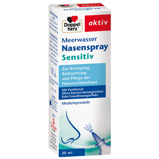 DOPPELHERZ Meerwasser Nasenspray mit Panthenol  20 ml  Spray