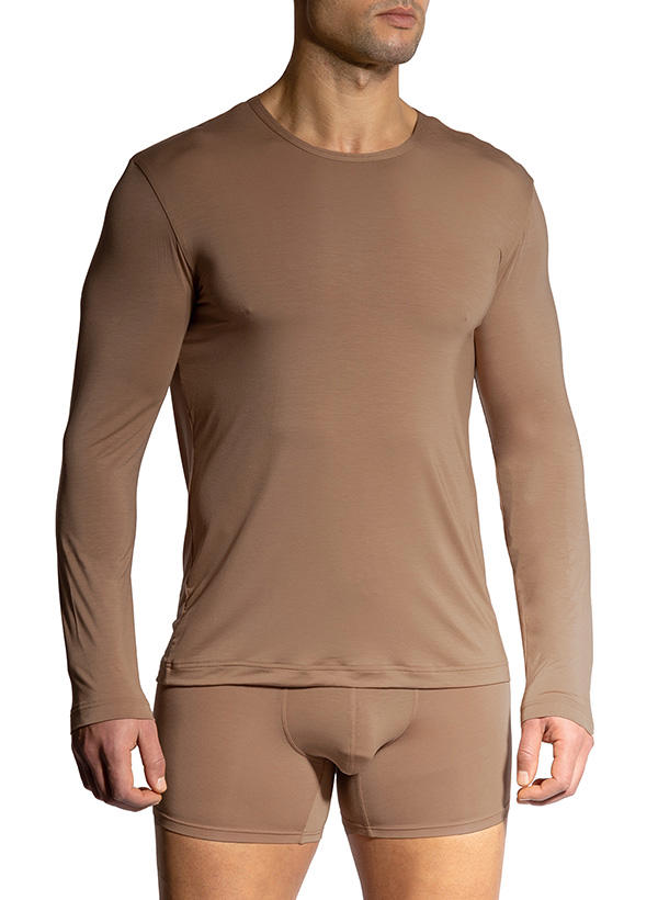 Olaf Benz, Longsleeve, RED2407, Modal-Stretch, nougat