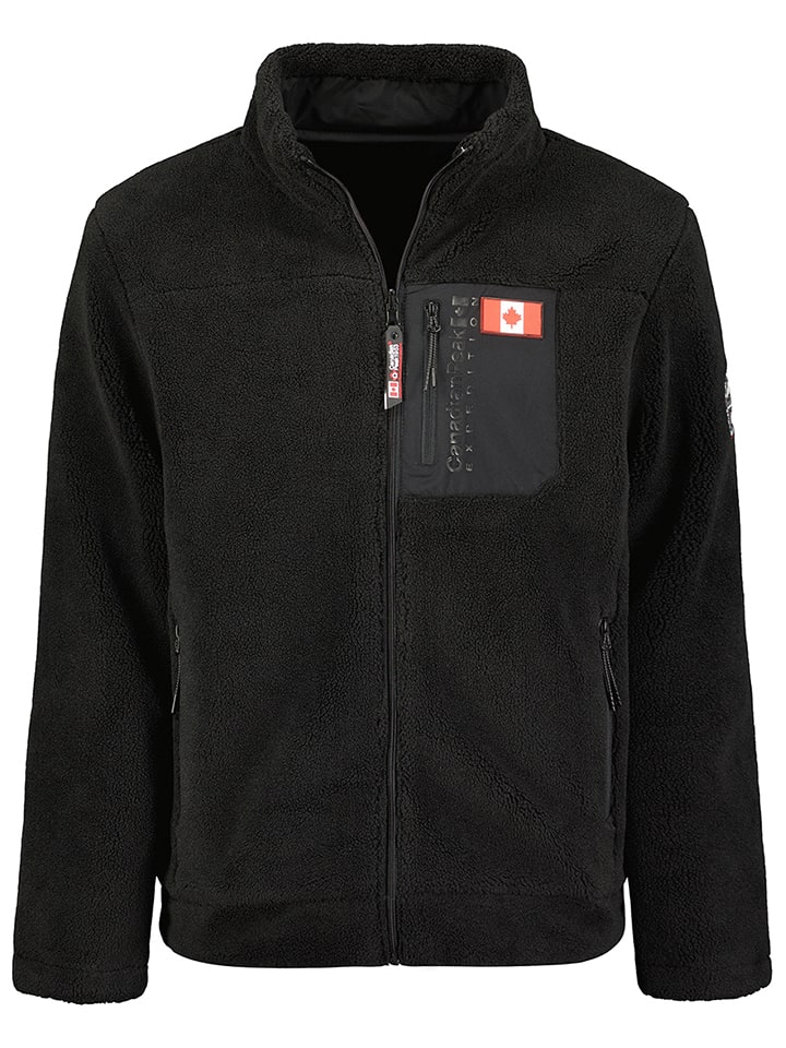 Canadian Peak Fleecejacke in Schwarz günstig kaufen