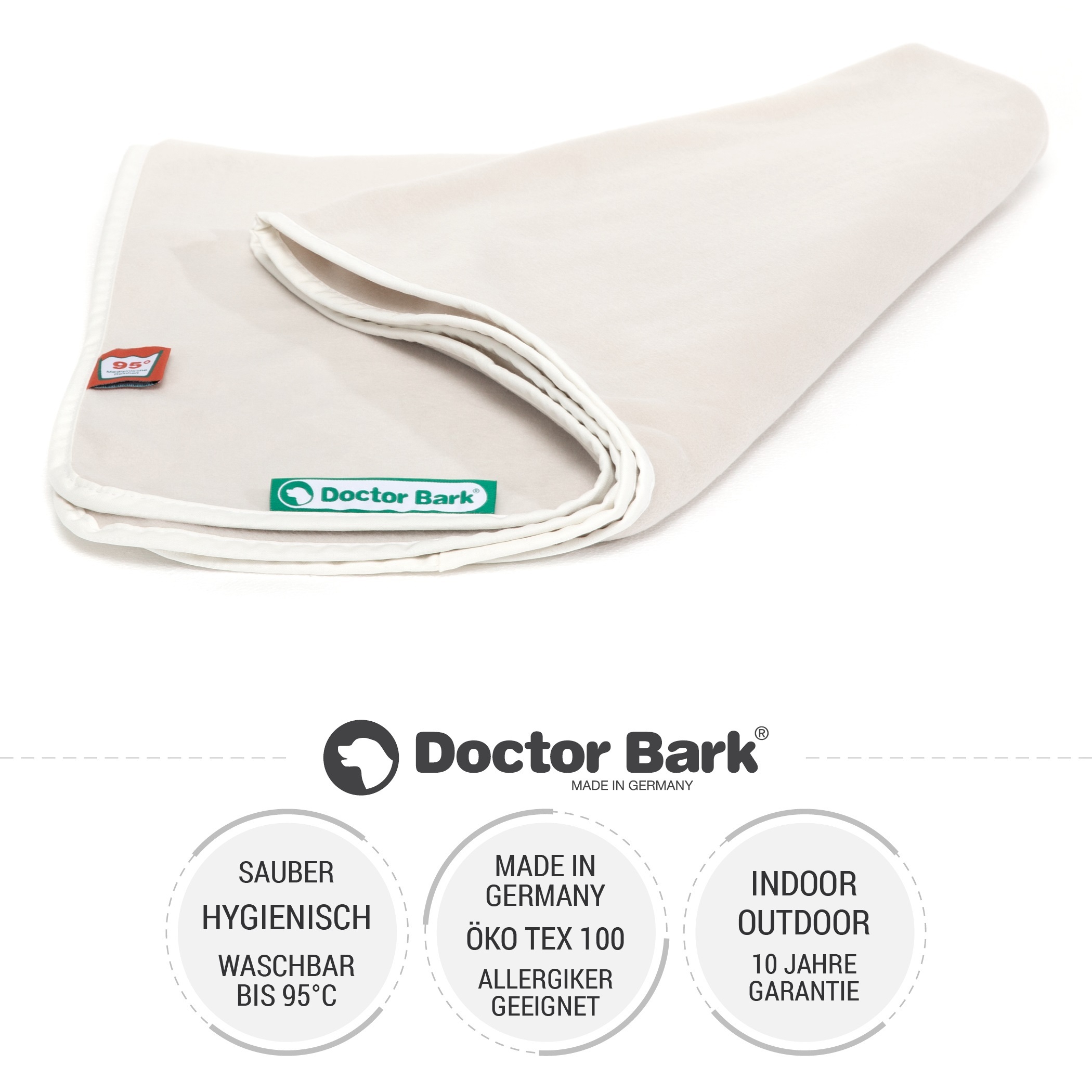 Doctor Bark Hundedecken Doctor Bark Kuscheldecke Fleece creme/ beige XL