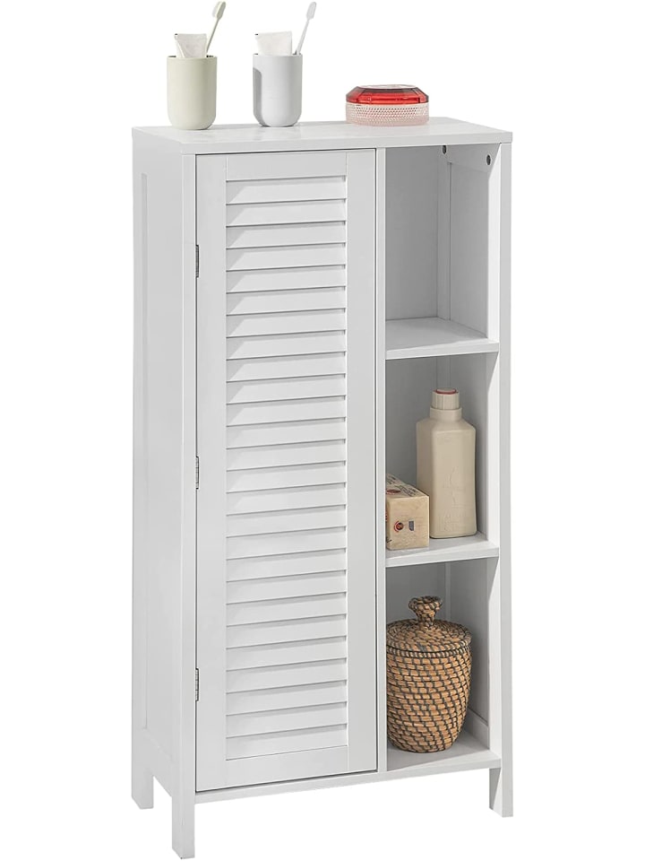 SoBuy Badkommode in Weiß - (B)48 x (H)96 x (T)24cm günstig kaufen onesize