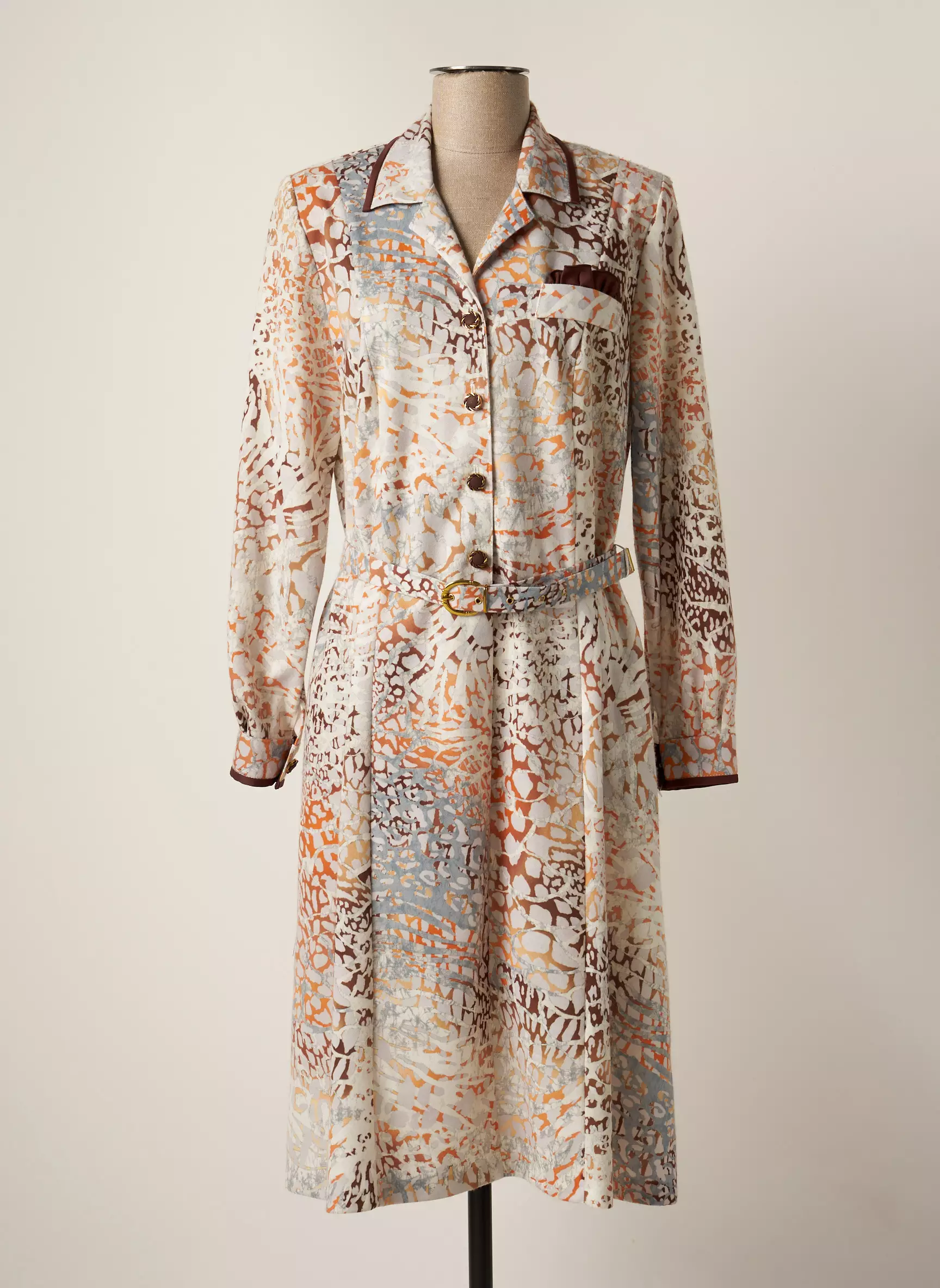 20 20 Robes Mi Longues Femme couleur beige