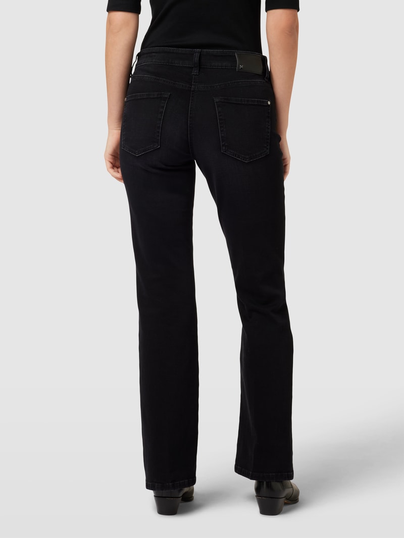 Flared Jeans mit 5-Pocket-Design Modell 'PARIS' in schwarz