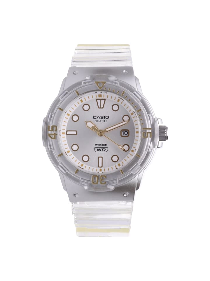 Casio Kunststoff Quarzuhr Casio Weiß günstig kaufen 20,5 cm