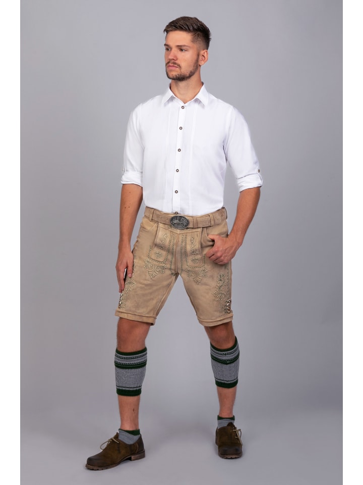 Edelnice Kurze Wildbock Lederhose Adam in natur günstig kaufen