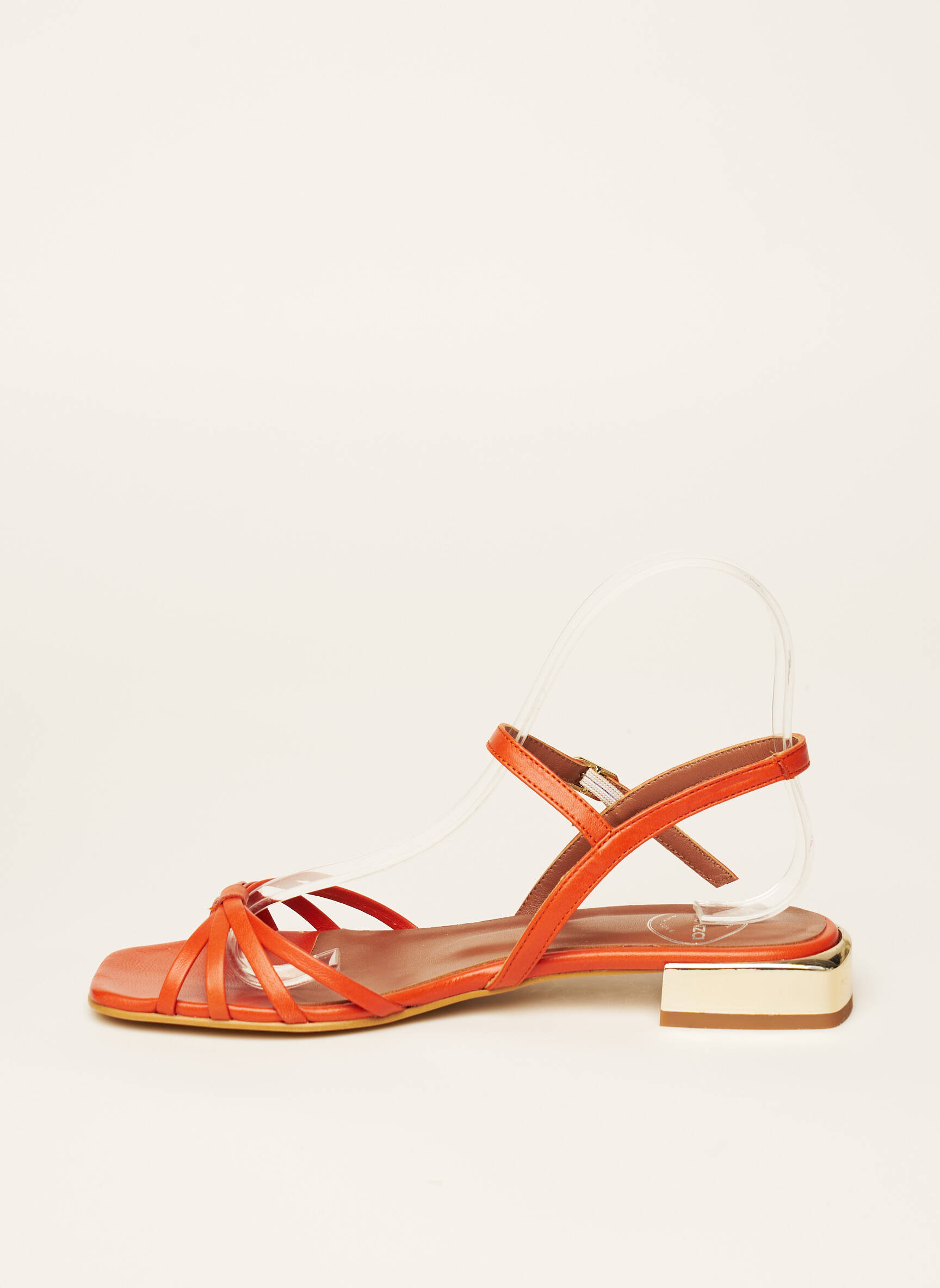 Sarenza Sandales Nu Pieds Femme couleur orange