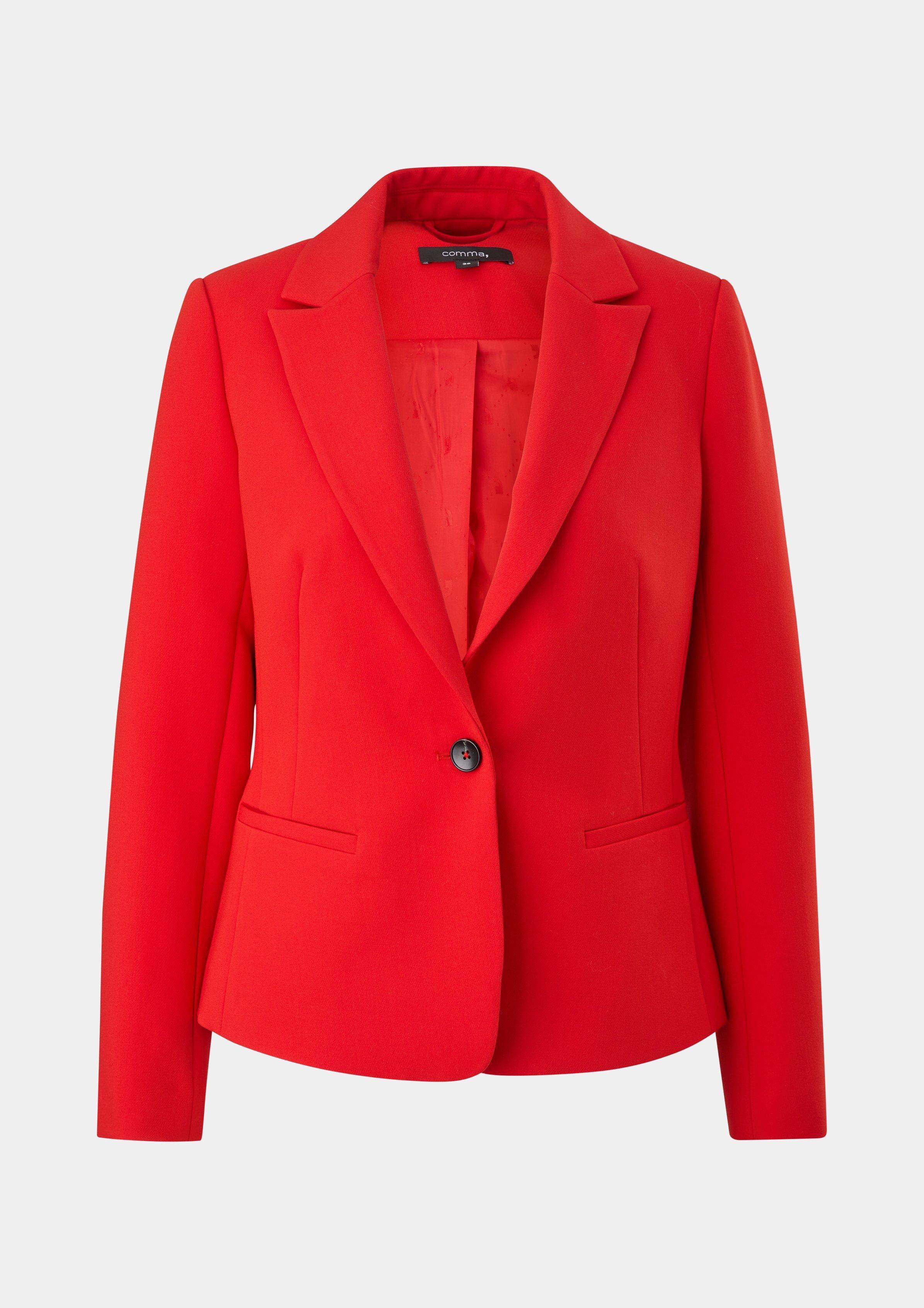 Blazer mit leichtem Futter - chilirot