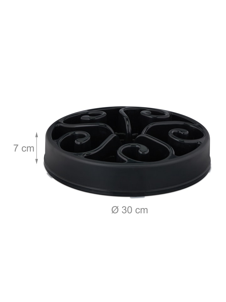 relaxdays 3 x Anti Schling Napf in Schwarz günstig kaufen onesize