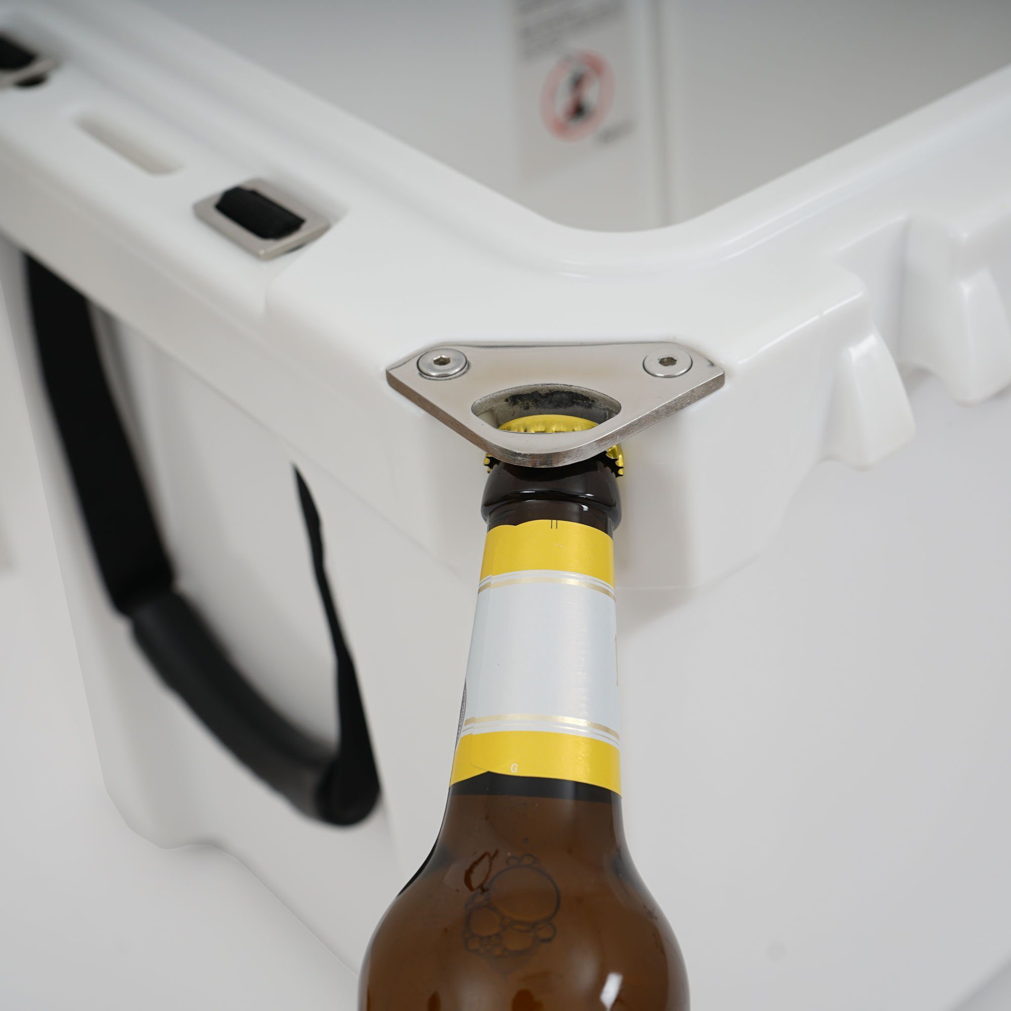 Zelsius Kühlbox Kühlbox weiß 50 Liter, Cooling Box ideal für Auto Camping, 50 l, mit Flaschenöffner