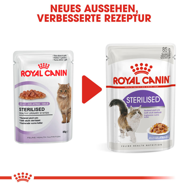 ROYAL CANIN Nassfutter ROYAL CANIN Sterilised 12x85g in Gelee