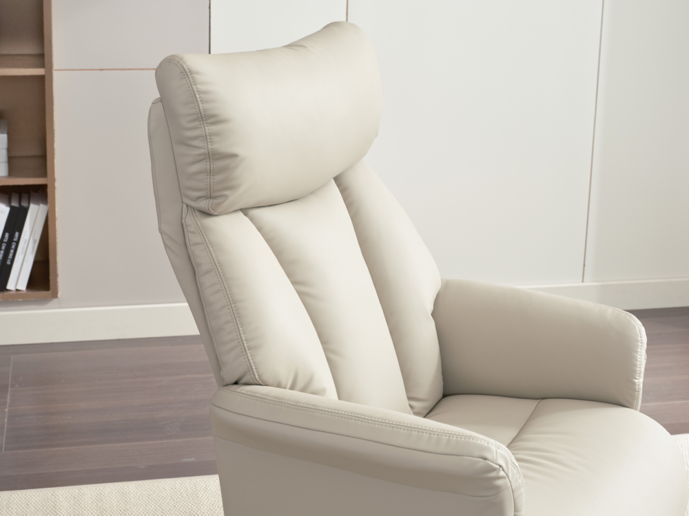 Happy Home Happy Home gepolsteter Relaxsessel mit Hocker HWP61-BEI beige