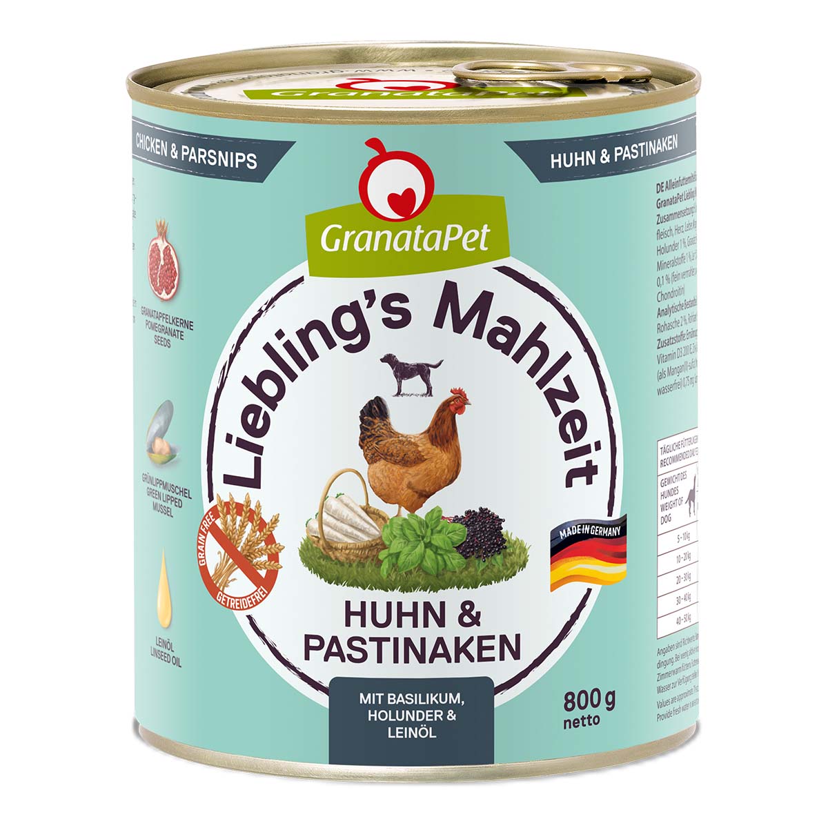 GranataPet Liebling's Mahlzeit Huhn und Pastinaken bei ZooRoyal