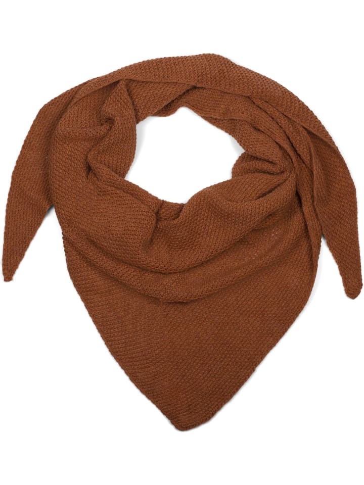 styleBREAKER Strick Dreieckstuch in Cognac günstig kaufen onesize