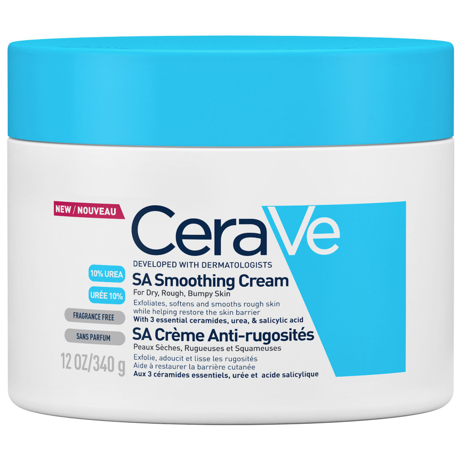 Cerave Crème Anti-Rugosités Peaux Sèches, Rugeuses & Squameuses