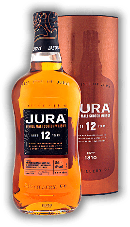 Jura 12 Years 40% Jura 12 Years 40% Ein Whisky, der Juras Signature-Style perfektioniert. Alter 12 J. - 0,7	 Liter - Vol 40%