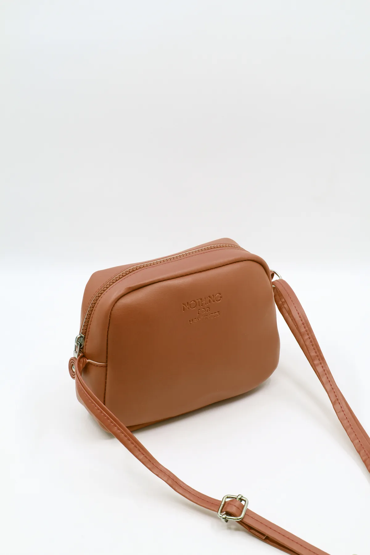 NOTHING  Damen-Handtasche und Umhängetasche Mini Urban Cross Strap mit Reißverschluss und verstellbarem Riemen