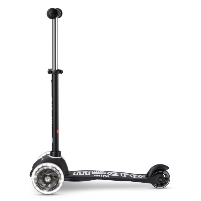 Trottinette 3 Roues - Mini Micro Deluxe Noir Led
