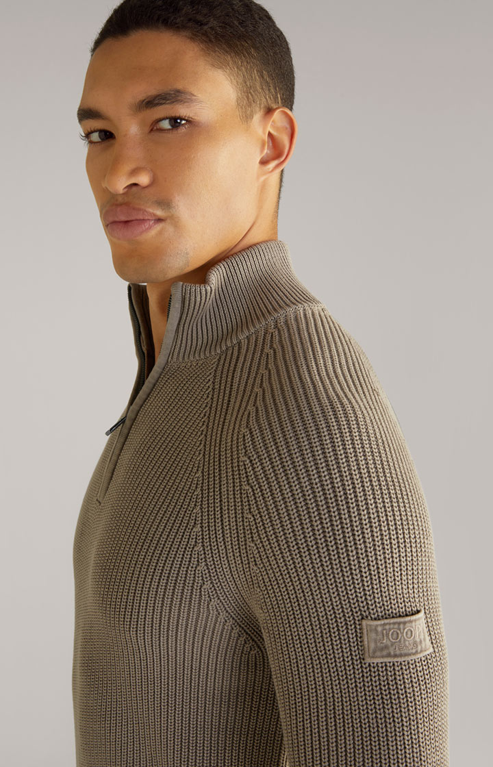 Baumwoll-Pullover Henricus in Beige
