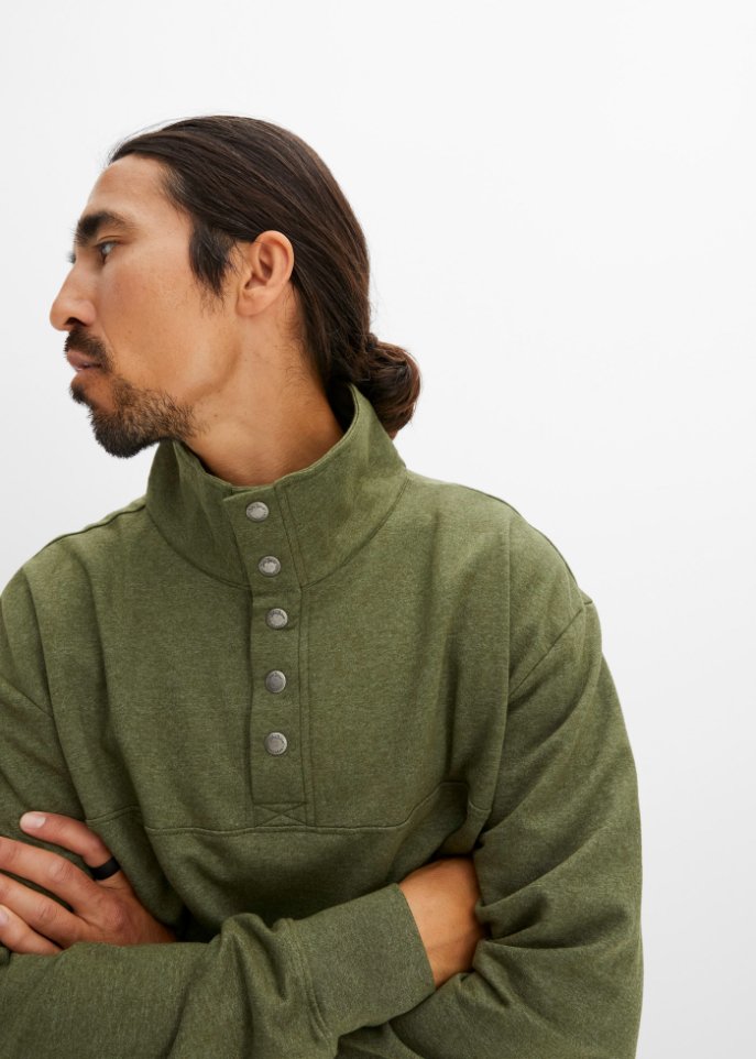 Sweatshirt mit recyceltem Polyester, Loose Fit