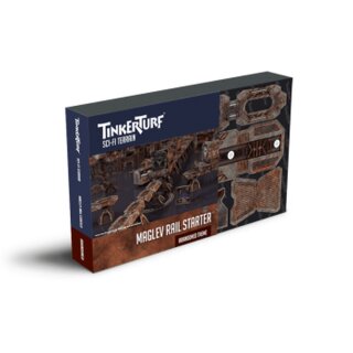 TinkerTurf Sci-Fi - MagLev Rail Starter - Abandoned Theme
