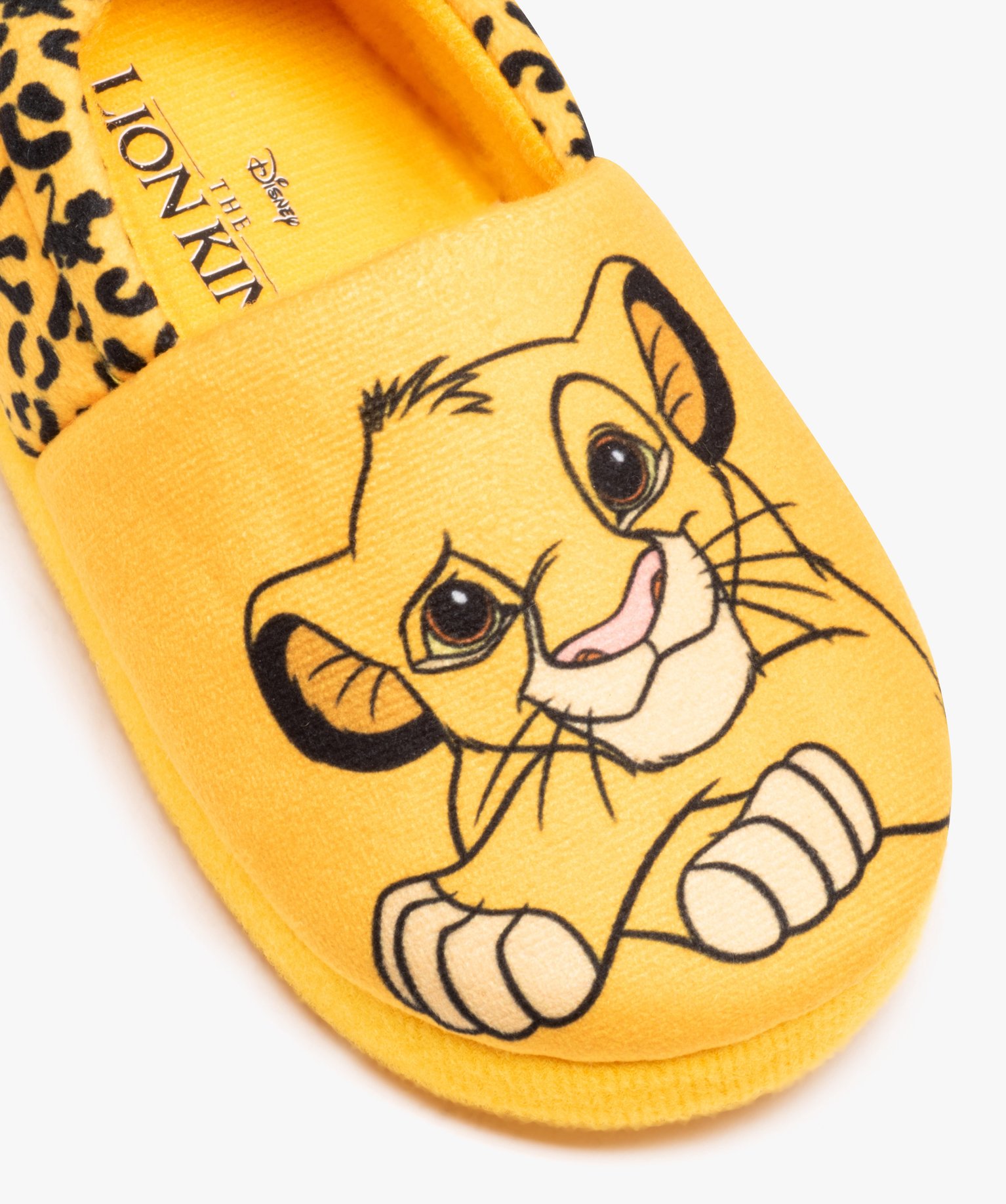 Chaussons Garçon en jersey imprimé Simba - Roi Lion jaune | GEMO