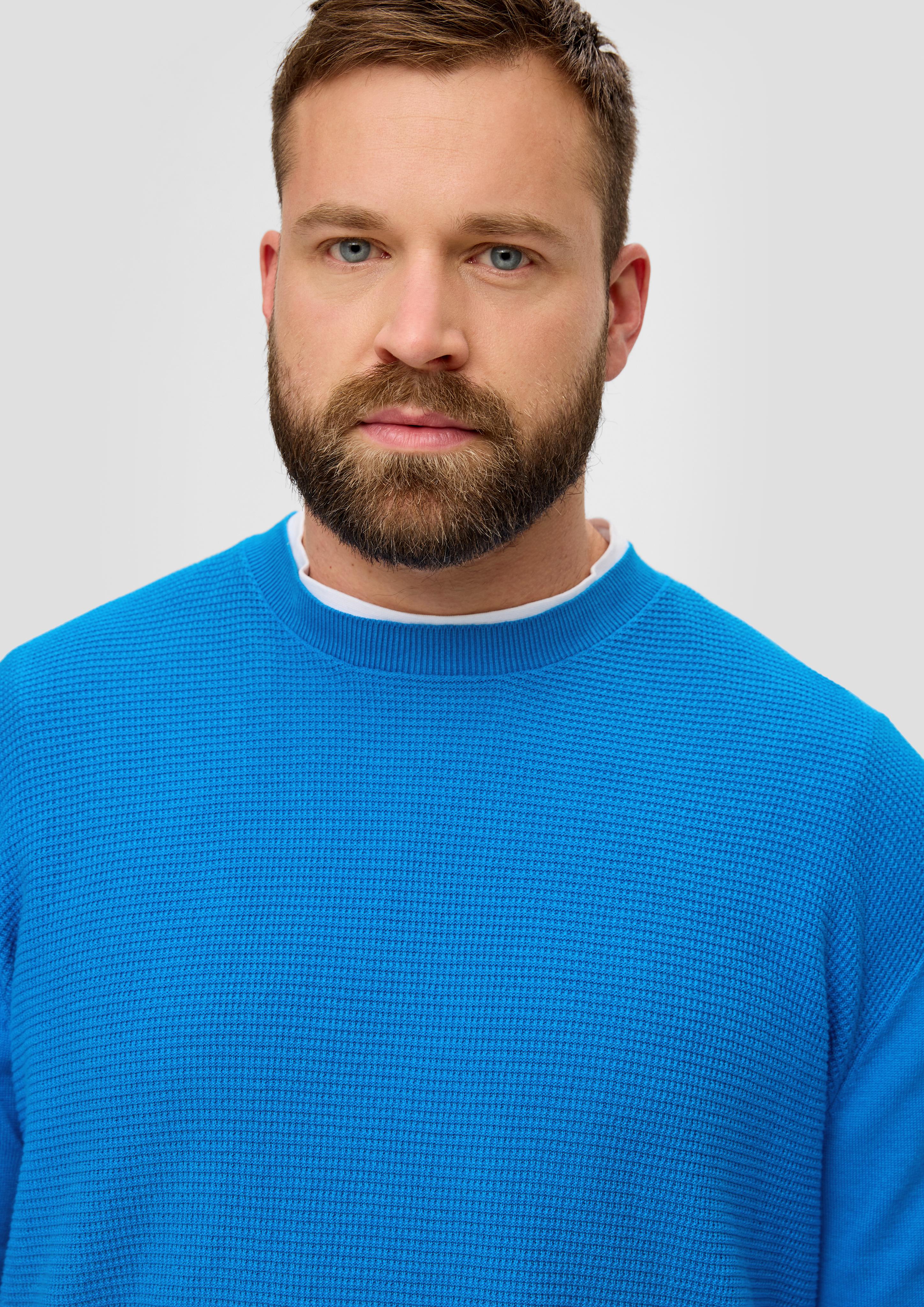 Strickpullover mit Waffelpiqué-Muster  2143412-5524