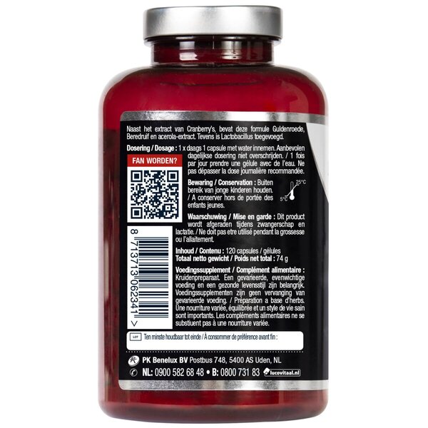 Lucovitaal Cranberry X-Tra Capsules 120 pièces