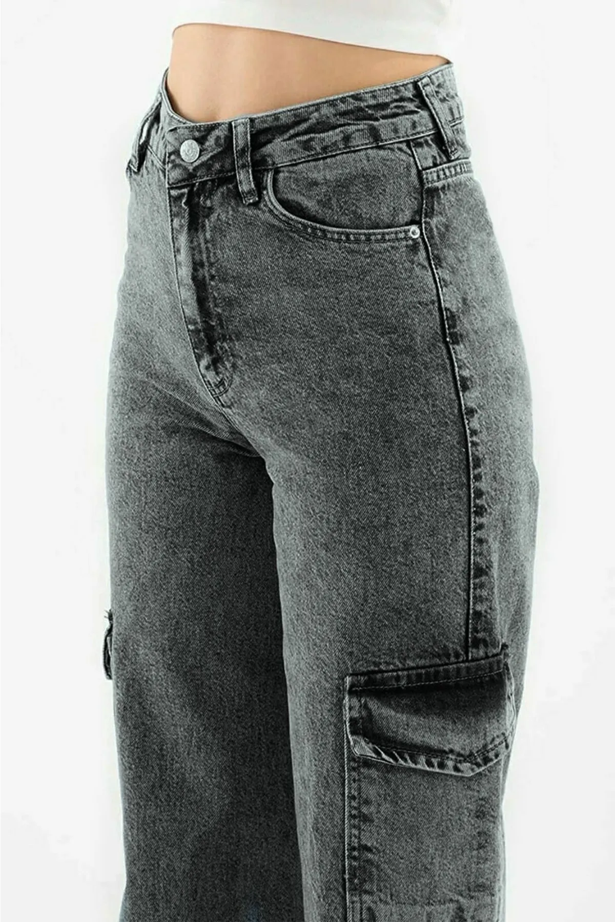 Trn JNS  Jeans - Grau - Cargo