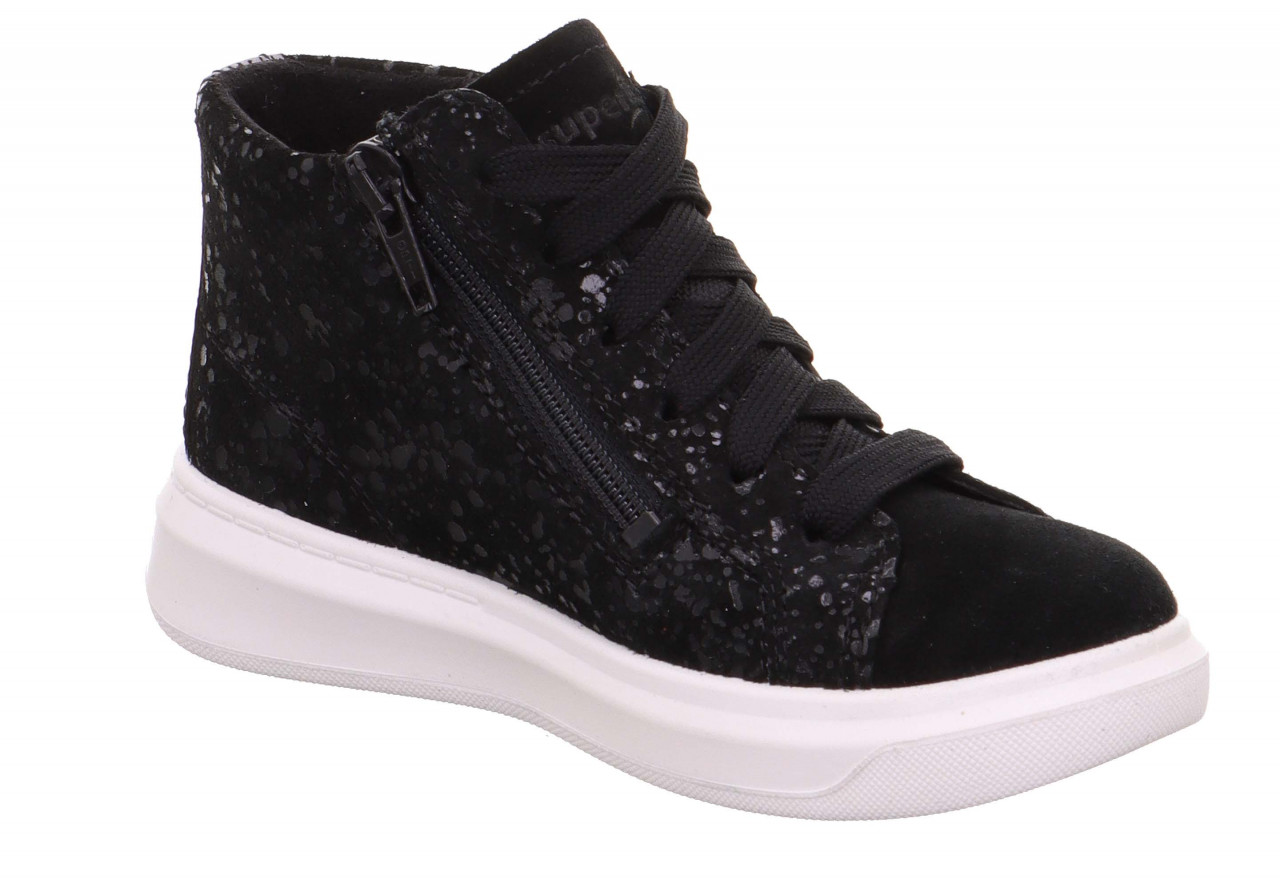 COSMO - SchwarzSneaker high mit Reißverschluss