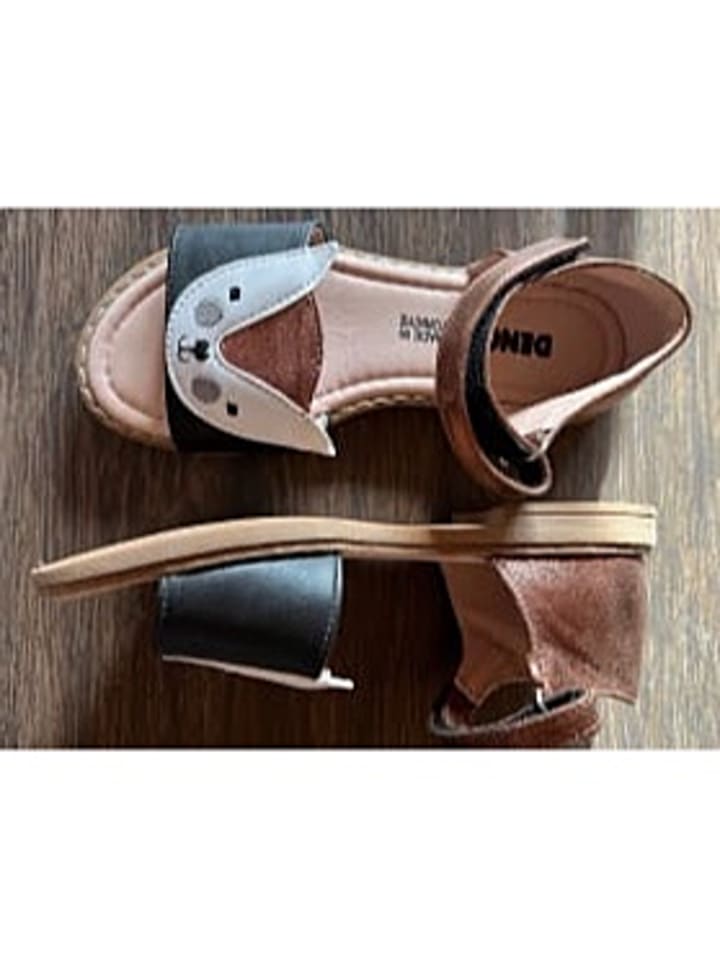 Denokids Halbsandalen in Schwarz/ Gold günstig kaufen 31
