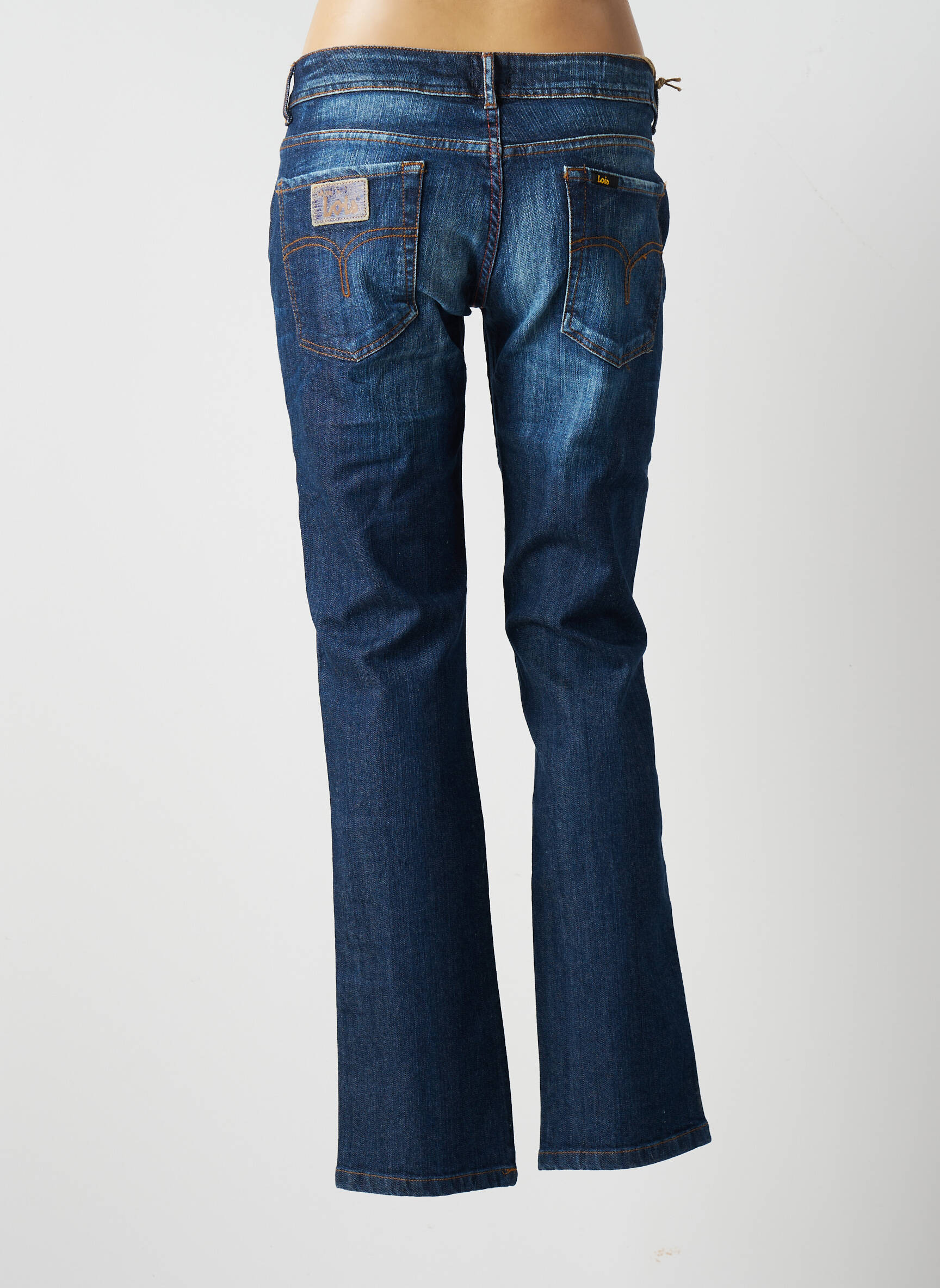 Lois Jeans Coupe Droite Femme couleur bleu