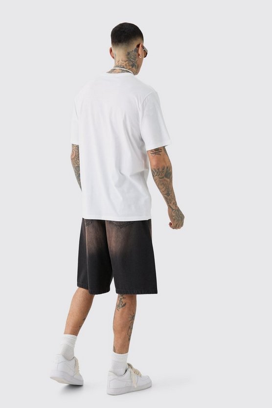 Tall T-Shirt mit M Logo-Print