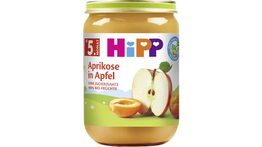 HiPP Bio Früchte Aprikose in Apfel 190 g