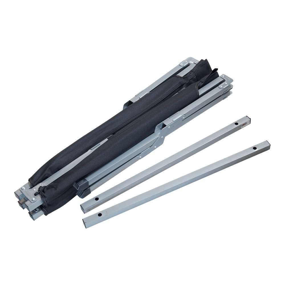 Grafner Feldbett Grafner® Feldbett klappbar Campingbett inkl. Tragetasche in schwarz inkl. Transporttasche