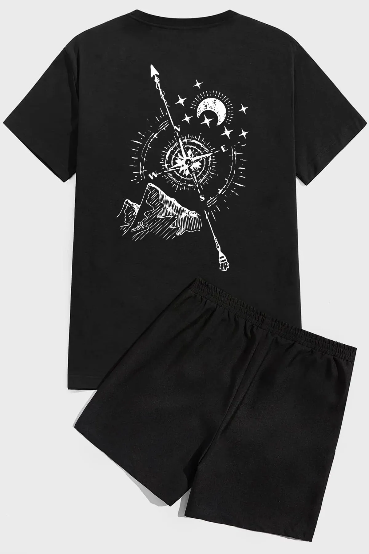 uyguntarz  Shorts-Set mit Kompass-Print