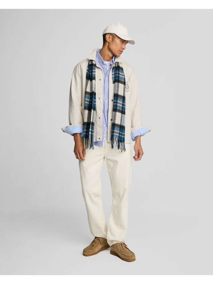 Lyle & Scott Langarmhemd in Mittelblau günstig kaufen
