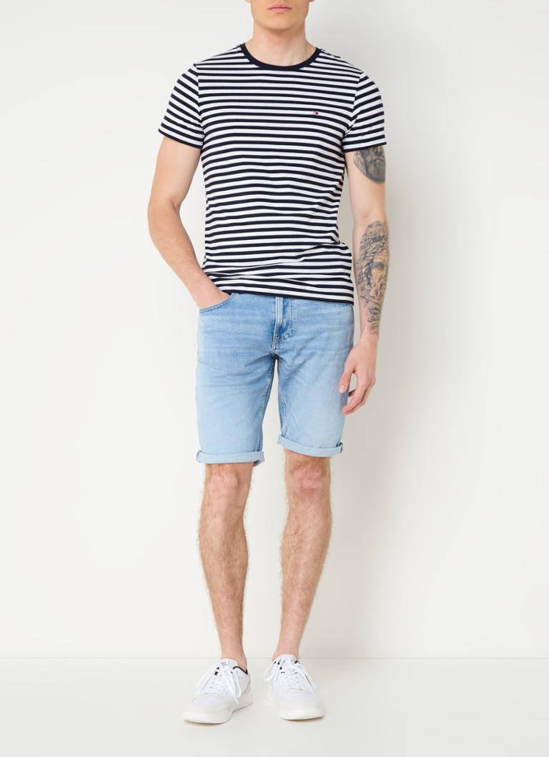 Pantaloni scurți din denim Tommy Hilfiger cu croială dreaptă și buzunare laterale