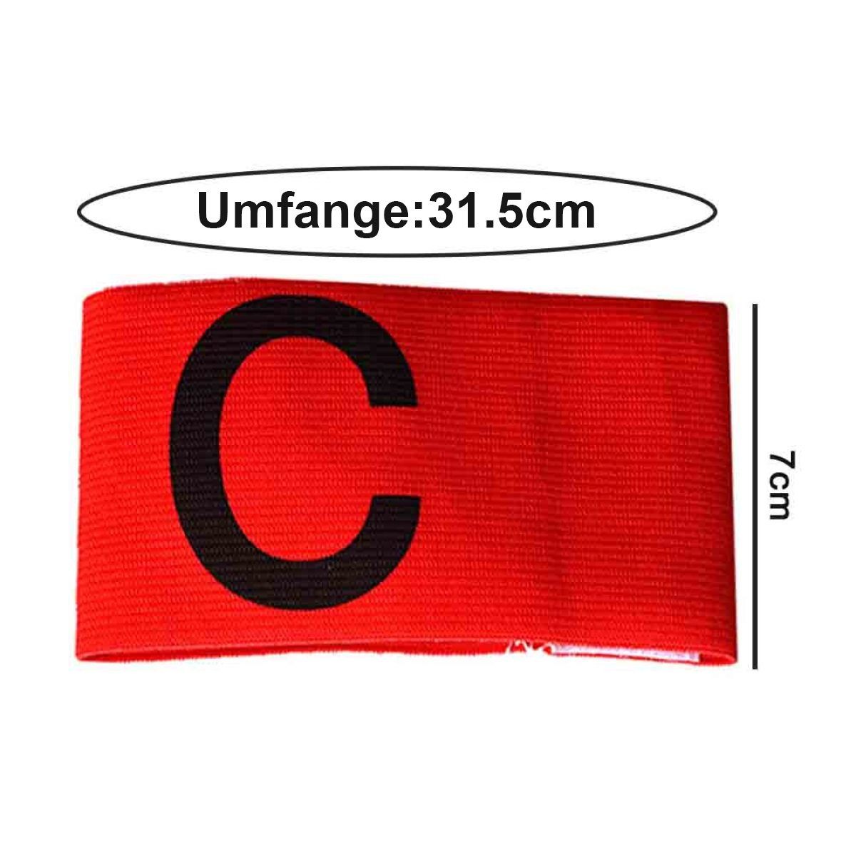 Einemgeld Kapitänsbinde Captain Armband 4 Stück Fußball Kapitänsbinde Armband, Klettverschluss