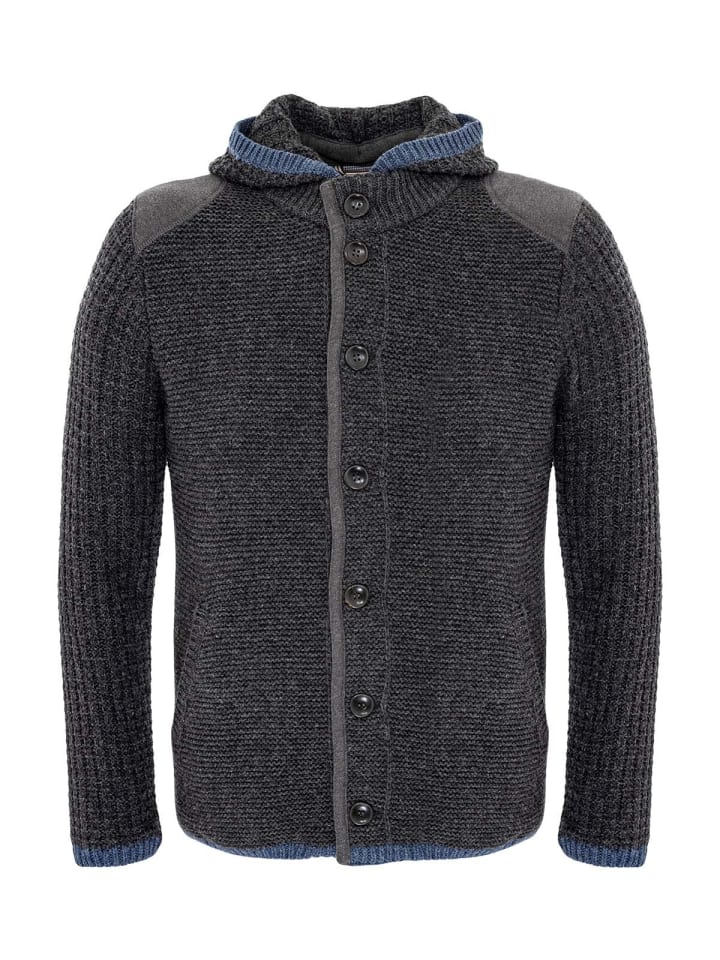 Spieth & Wensky Strickjacke NABOR in dunkelgrau günstig kaufen