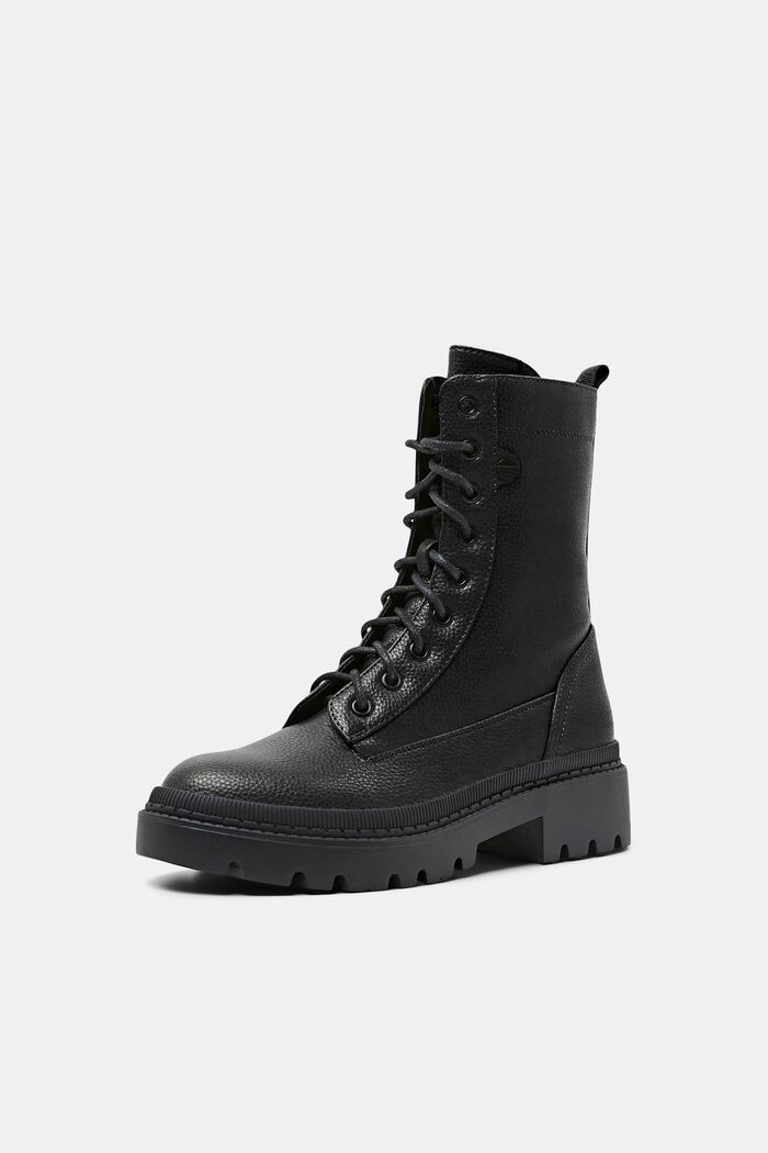 Schnürboots aus veganem Leder
