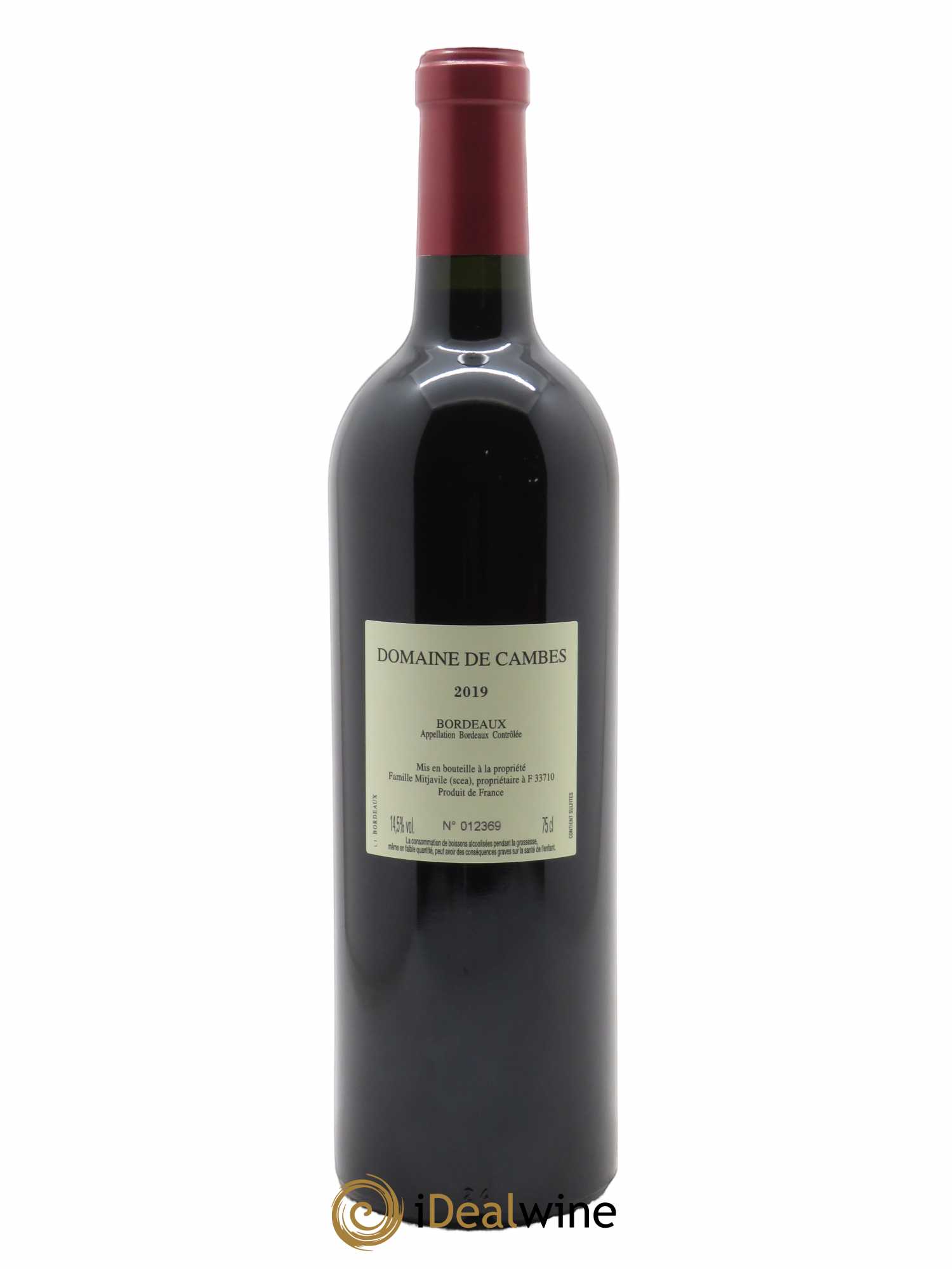 Domaine de Cambes  2019 - Lot de 1 Bouteille