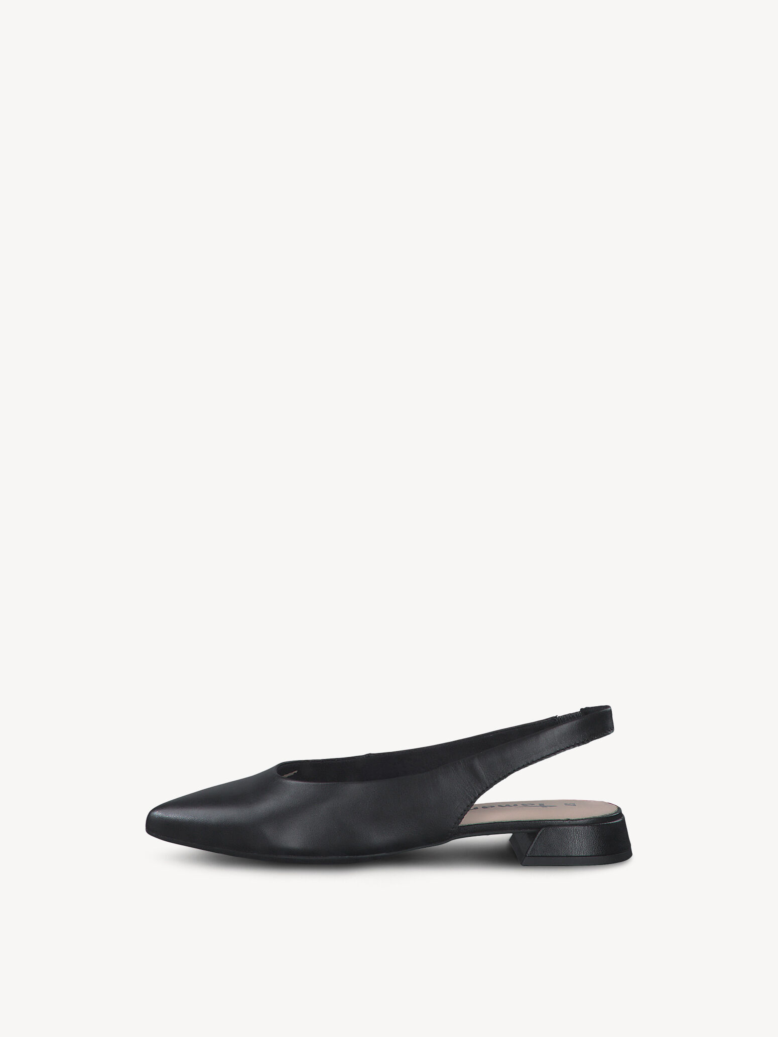 Escarpin en cuir - noir